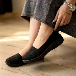 کفش اسپرت پیاده روی زنانه طبی رنگ مشکی ( در سایت اسکیچرز نیوبالانس بالنسیاگا هوکا